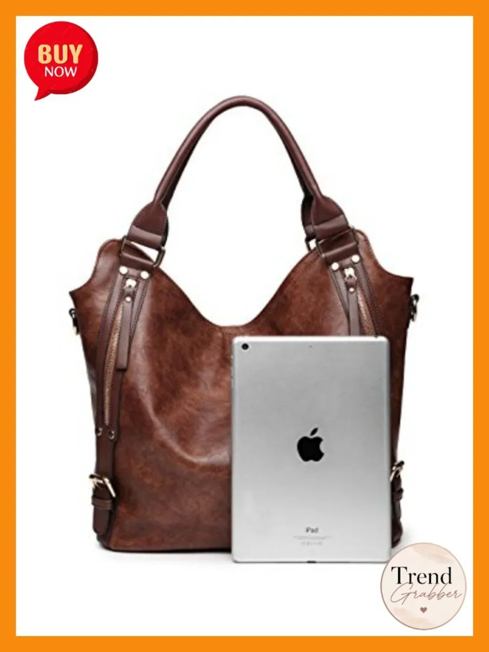 Women Tote Bag PU Leather Hobo Shoulder Bag with Adjustable Strap & Wallet
